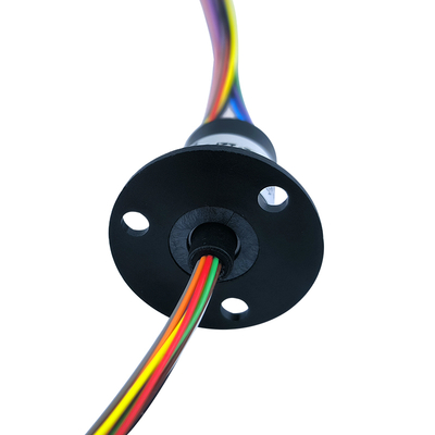 12 Circuits 2A Mini Slip Ring With Flange Small Installation Space