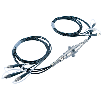 IP54 3 Way Fiber Optic Slip Rings Rotary Connector Broadband 50nm