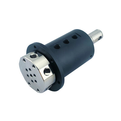 6-in-6-out Multi-Channel Pneumatic Rotary Joint with 48mm Extended Rotor Shaft and G1/8" Standard Interface