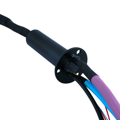 26 Channels Gigabit Ethernet Slip Ring with Aluminum Alloy Shell and 250rpm Rotation Speed