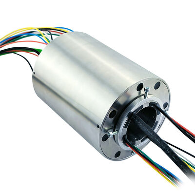 25-Channel IP67 Waterproof Slip Ring with Stainless Steel Housing for Reliable Rotary Electrical Connections
