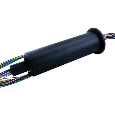 75-way rotary conductive slip ring with flange design featuring 75-channel ultra-high density, intelligent graded current configuration, and high-speed stable dynamic transmission