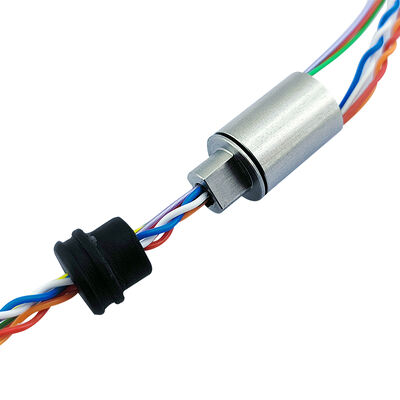 Stainless Steel Signal Slip Ring with 10mm Outer Diameter, 8 Signal Channels, and Gold-Gold Contacts for Precision Instruments