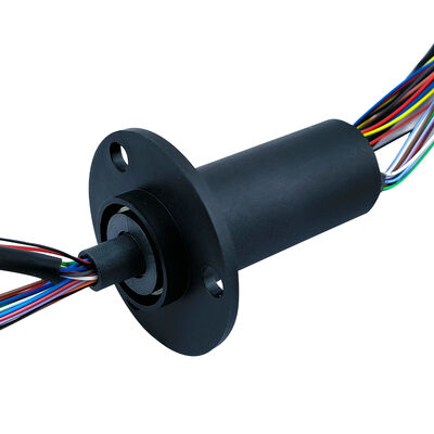 36-channel Gigabit Ethernet Slip Ring with Gold-to-Gold Contacts for High-Speed Data Transmission