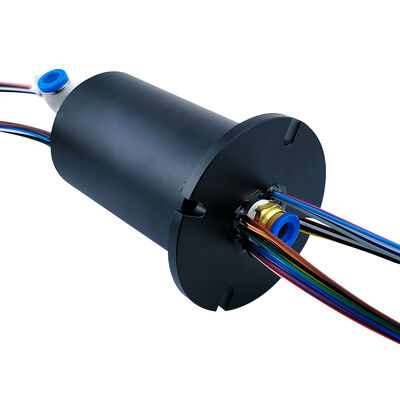 24-Channel 5A Pneumatic Slip Ring with Direct-Flow Air Channel and 250 RPM Speed for Industrial Automation