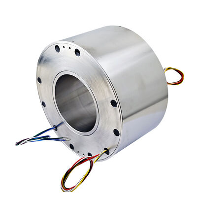 10-Channel IP65 Waterproof Conductive Slip Ring with Stainless Steel Housing for Harsh Environments