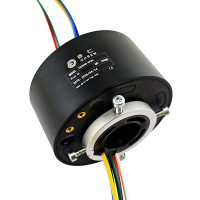 6-channel 20-hole electric slip rings with a central hole design are for industrial robots and robotic arms