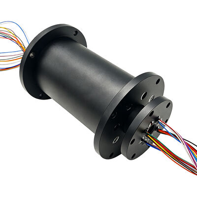 integrated pneumatic-electric slip ring with IP56 protection rating and 24 channels 5A for the continuous rotary transmission of air and multiple electrical signals