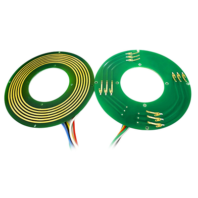 IP51 6mm Thickness PCB Pancake Slip Ring Fiber Shrapnel Brush Technology