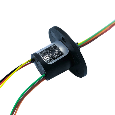 OD 12.4mm 6 Circuit Slip Ring 2A Flanged For Smart Home Security Monitoring