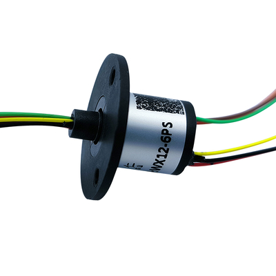 OD 12.4mm 6 Circuit Slip Ring 2A Flanged For Smart Home Security Monitoring