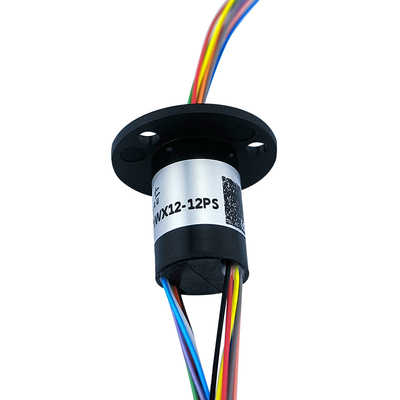 12 Circuits 2A Mini Slip Ring With Flange Small Installation Space