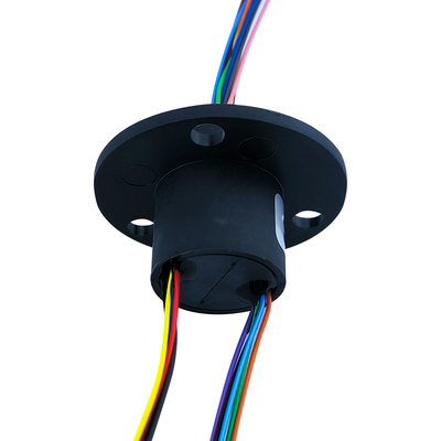 12 Way 2A OD 22mm Flanged Electrical Capsule Slip Rings Small Current Easy To Install