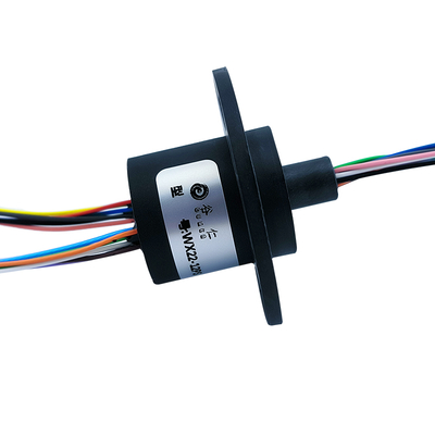 12 Way 2A OD 22mm Flanged Electrical Capsule Slip Rings Small Current Easy To Install