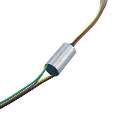 6 Way 1A 6mm OD Mini Slip Ring With Aluminum Alloy Shell For Small Pan / Tilt