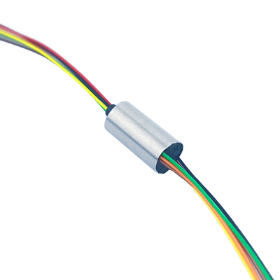 6 Way 1A 6mm OD Mini Slip Ring With Aluminum Alloy Shell For Small Pan / Tilt