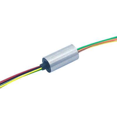 6 Way 1A 6mm OD Mini Slip Ring With Aluminum Alloy Shell For Small Pan / Tilt