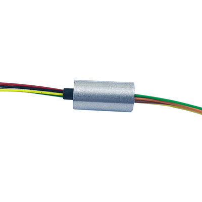 6 Way 1A 6mm OD Mini Slip Ring With Aluminum Alloy Shell For Small Pan / Tilt