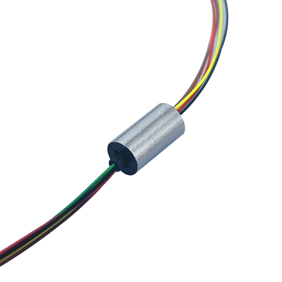 1A OD 6.5mm 6 Wire Capsule Slip Ring Micro Slip Ring For Low Power Rotary Connection