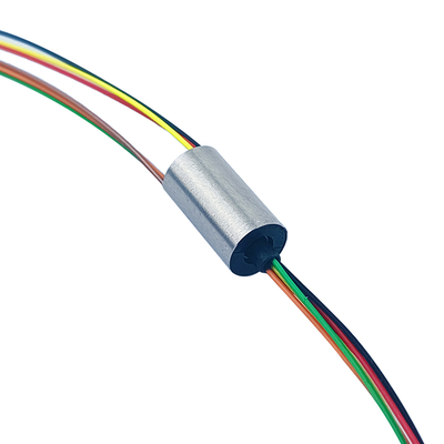 1A OD 6.5mm 6 Wire Capsule Slip Ring Micro Slip Ring For Low Power Rotary Connection
