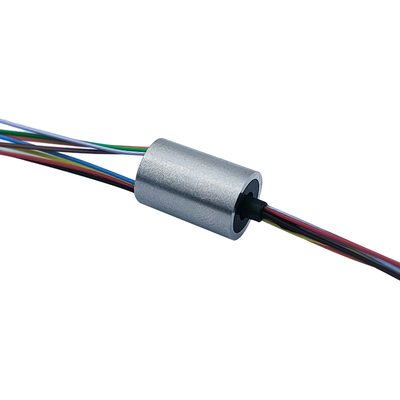 8 Circuit 1A OD 7.9mm Capsule Slip Ring Low Resistance For Pan / Tilt Rotator