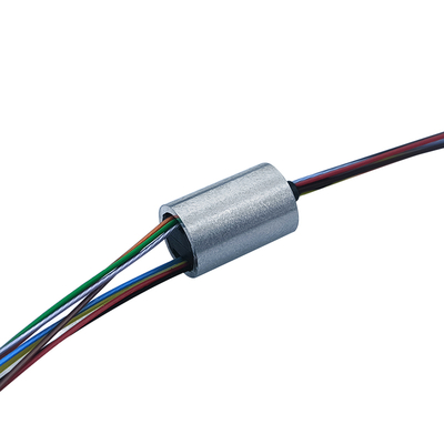 8 Circuit 1A OD 7.9mm Capsule Slip Ring Low Resistance For Pan / Tilt Rotator