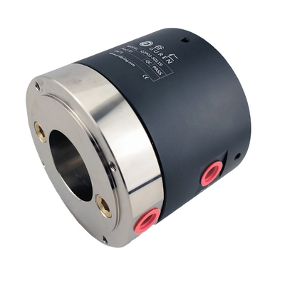 2 Circuits Large Aperture Gas Slip Ring OD 119mm Aluminum Alloy Shell