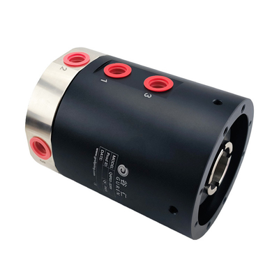 4 In 4 Out Through Hole Gas Rotary Union G3/8 Interface Center Hole 30mm OD 99mm