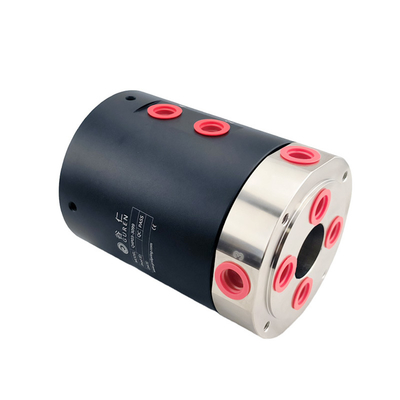 4 In 4 Out Through Hole Gas Rotary Union G3/8 Interface Center Hole 30mm OD 99mm