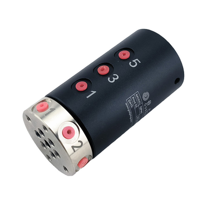 6 In 6 Out Gas Rotary Union OD 38mm 6 Channels High Speed 300RPM