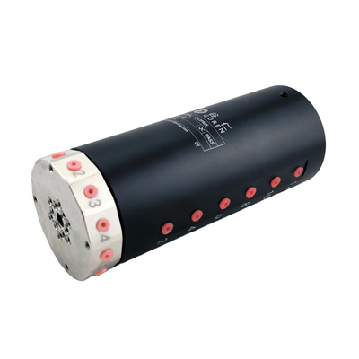 12 Channel Gas Rotary Union Slip Ring M5 Interface Aluminum Alloy Housing