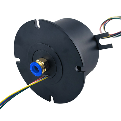 Gas - Electric Combination Rotary Joint Slip Ring With AWG22 Teflon Wire