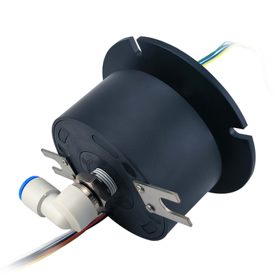 Gas - Electric Combination Rotary Joint Slip Ring With AWG22 Teflon Wire