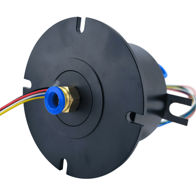 Gas - Electric Combination Rotary Joint Slip Ring With AWG22 Teflon Wire