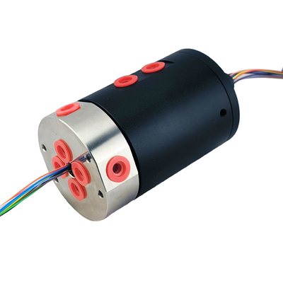 4-Input 4-Output Gas Electric Integrated Slip Ring For Automated Rotating Platforms