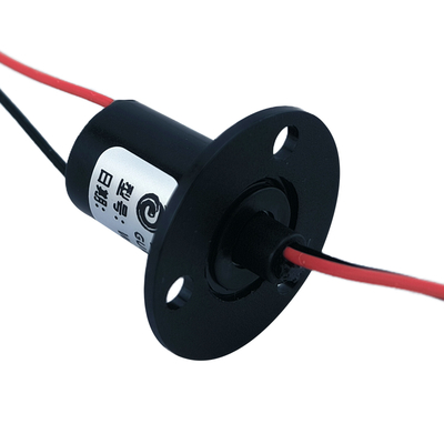 5A Low Power Flanged Conductive Slip Ring 2 Wire Slip Ring Cap Type