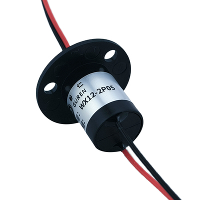 5A Low Power Flanged Conductive Slip Ring 2 Wire Slip Ring Cap Type