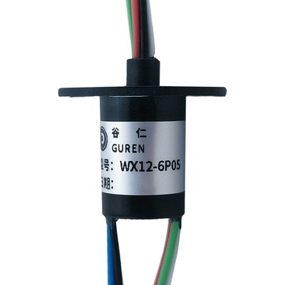 6 Way 5A Low Power Rotary Slip Ring PBT Housing For Robotic Arms
