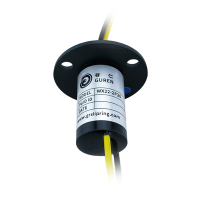OD 22mm 20A High Amp Slip Ring Conductive Slip Ring Cap Type Flange Installation