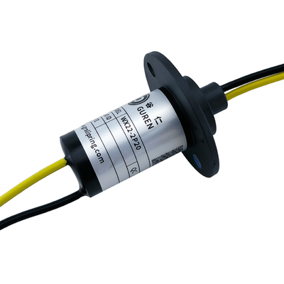 OD 22mm 20A High Amp Slip Ring Conductive Slip Ring Cap Type Flange Installation