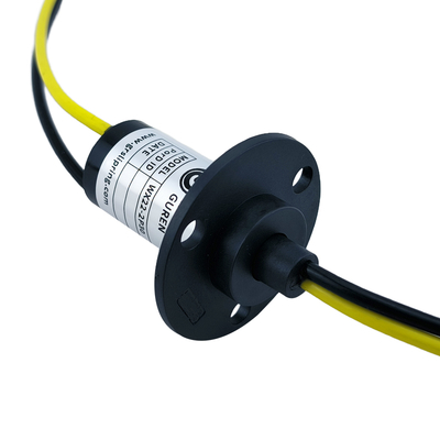 OD 22mm 2 Wire Slip Ring 30A High Current Electrical Slip Ring With 12AWG Teflon Wire