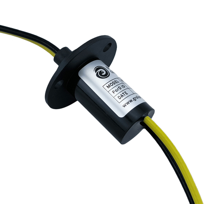 OD 22mm 2 Wire Slip Ring 30A High Current Electrical Slip Ring With 12AWG Teflon Wire