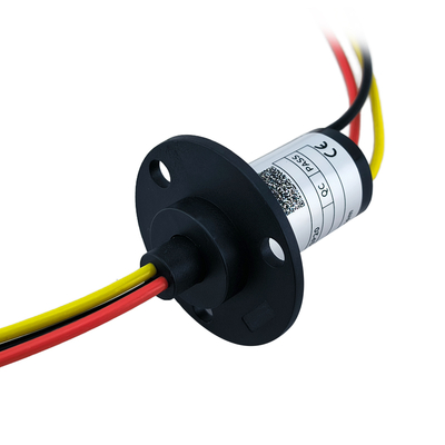3Way 20A Cap Type Conductive Slip Ring 150rpm Flange Installation