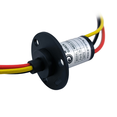 3 Wire Slip Ring 30A High Current Slip Ring With Flange 150rpm Rotation Speed