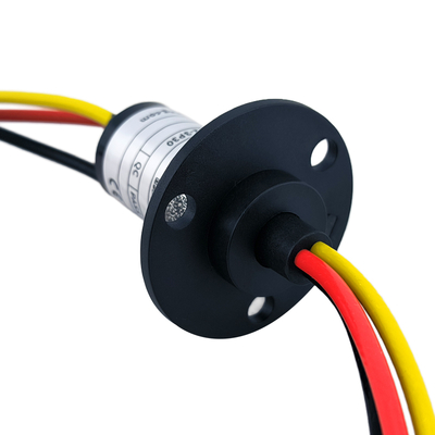3 Wire Slip Ring 30A High Current Slip Ring With Flange 150rpm Rotation Speed