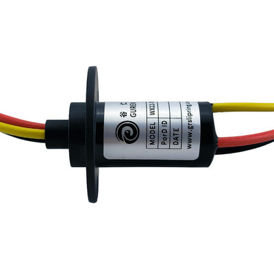 3 Wire Slip Ring 30A High Current Slip Ring With Flange 150rpm Rotation Speed