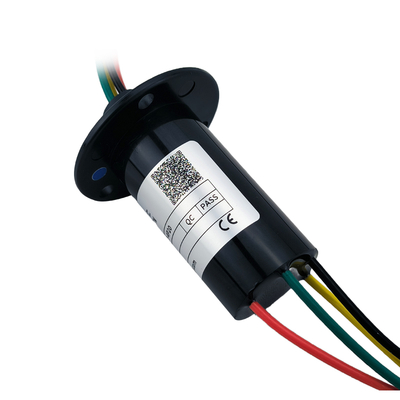 OD 30mm 20A Low Power 4 Wire Slip Ring With Flange For Induction Cooker