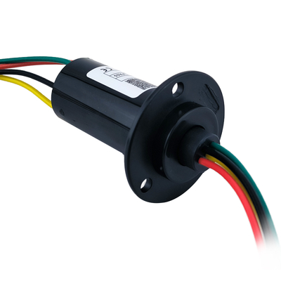 OD 30mm 20A Low Power 4 Wire Slip Ring With Flange For Induction Cooker