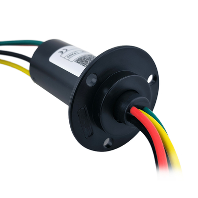 4 Way 30A High Power Slip Ring Cap Type Conductive Slip Ring Integrated Flange Structure