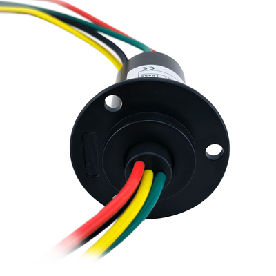 4 Way 30A High Power Slip Ring Cap Type Conductive Slip Ring Integrated Flange Structure